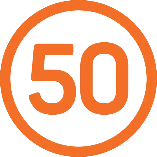 Image showing number 50