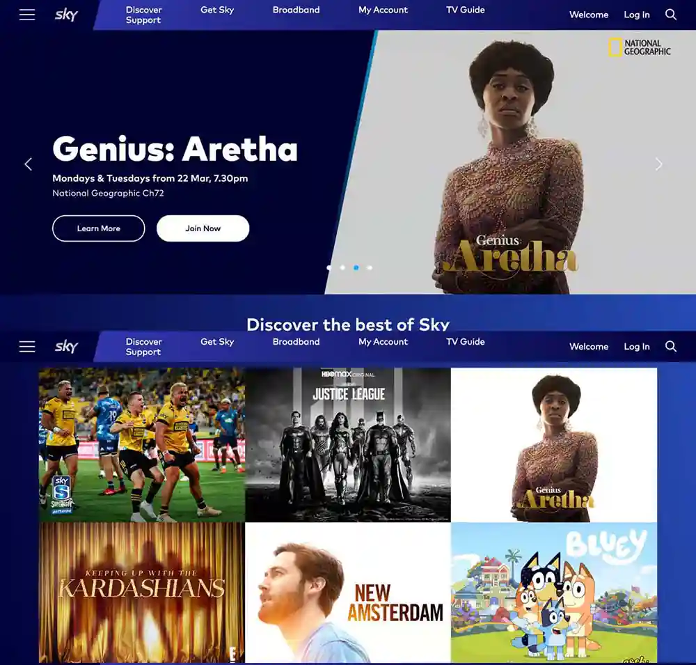 SkyTV Screen